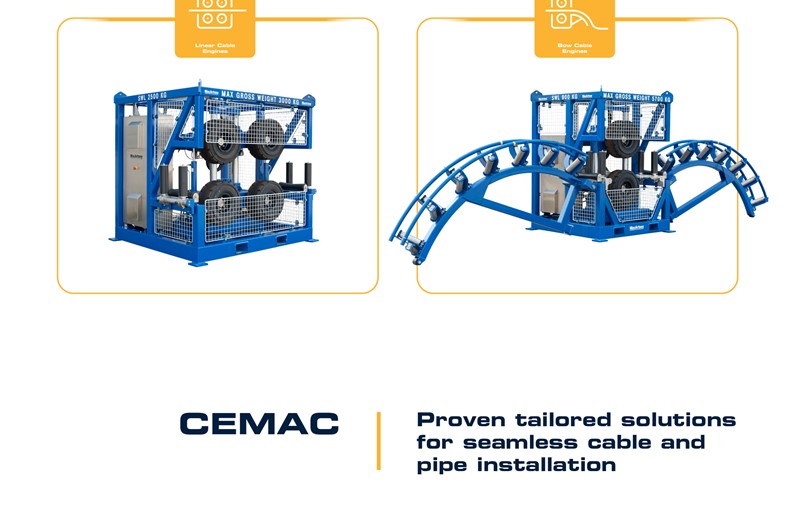 CEMAC Offshore Cable Handling Equipment Brochure Frontpage