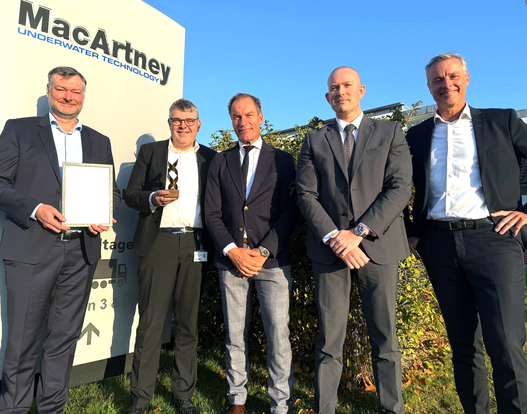 MacArtney awarded the business prize 